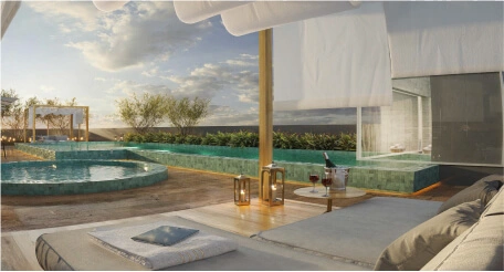 Piscinas, Sauna e Bangalôs Piscinas, Sauna e Bangalôs